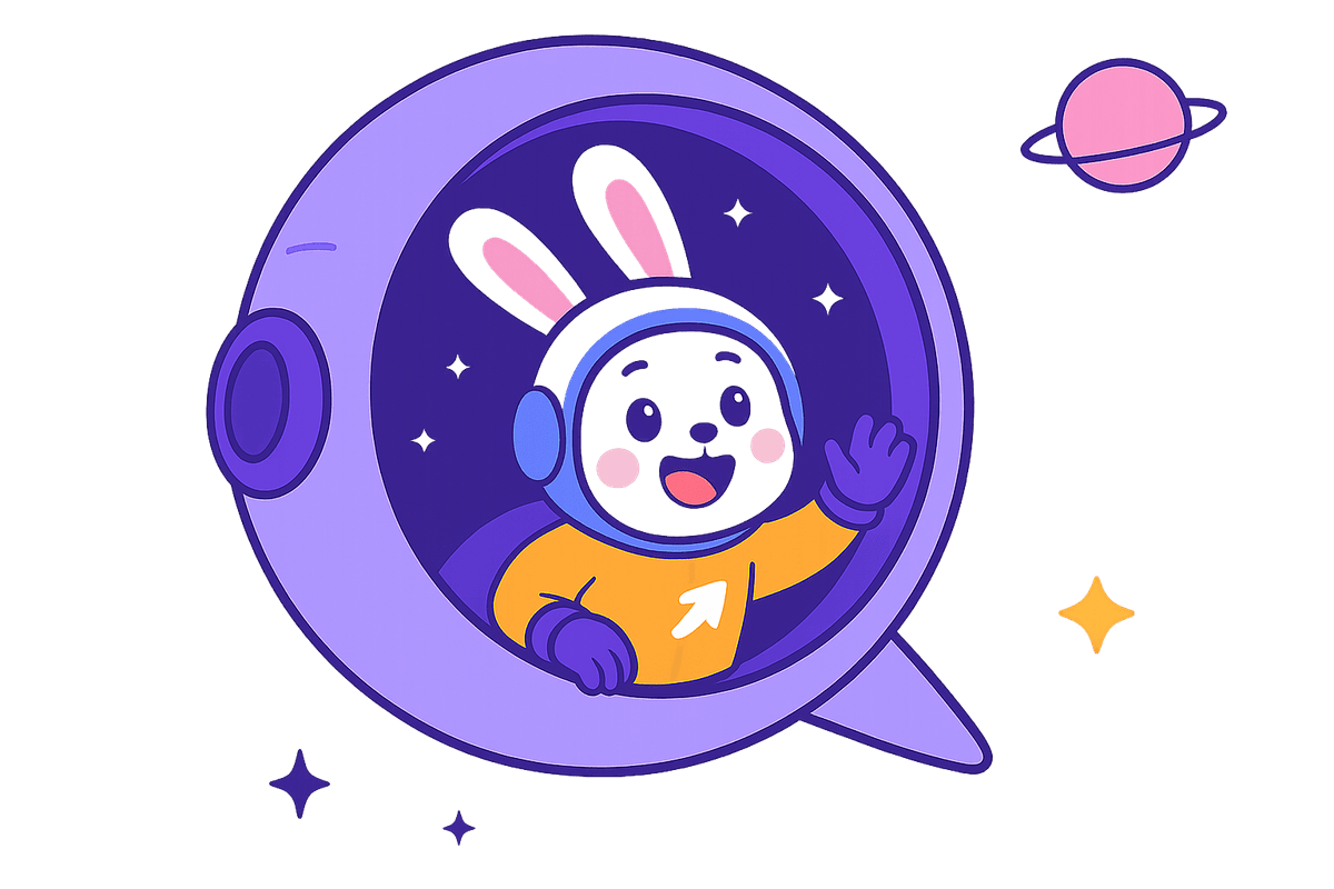Bunny in spaceship